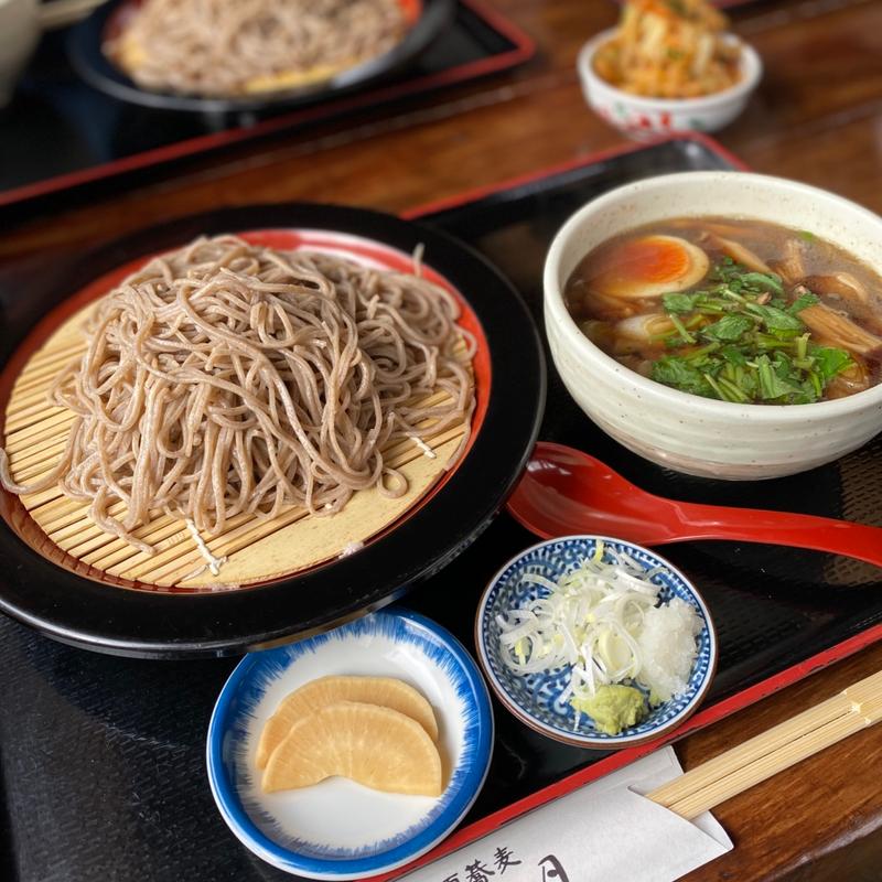 鴨汁そば田舎蕎麦(那須蕎麦　山月 )