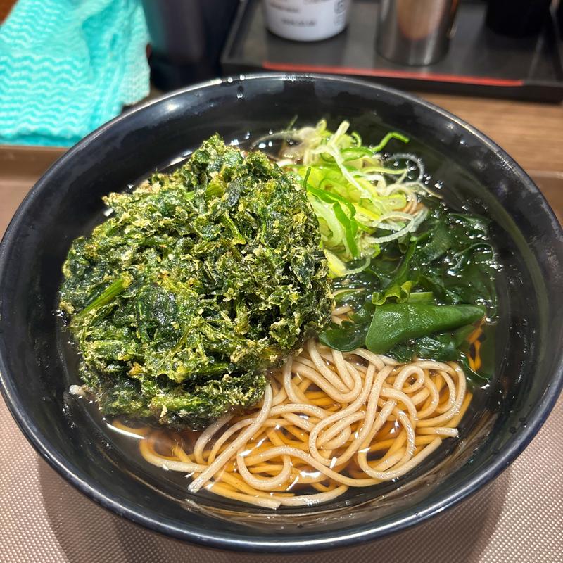 春菊天そば(名代 富士そば 新宿都庁店)