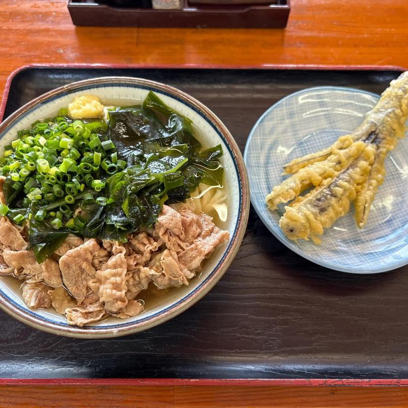 鳴門ワカメうどん 肉(大谷製麺所)