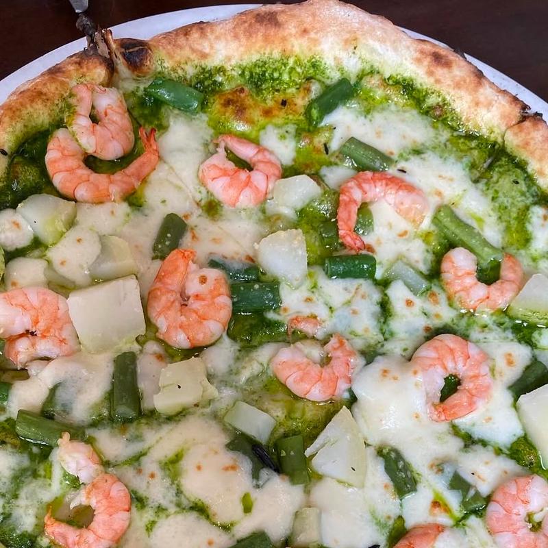 ジュノベーゼ 海老とじゃがいも(トラットリア ピッツェリア アミーチ Trattoria Pizzeria Amici)