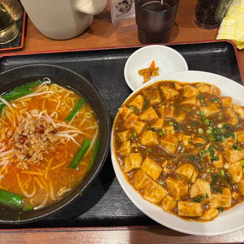 台湾味噌ラーメンと麻婆飯(上海菜館 喜福家)