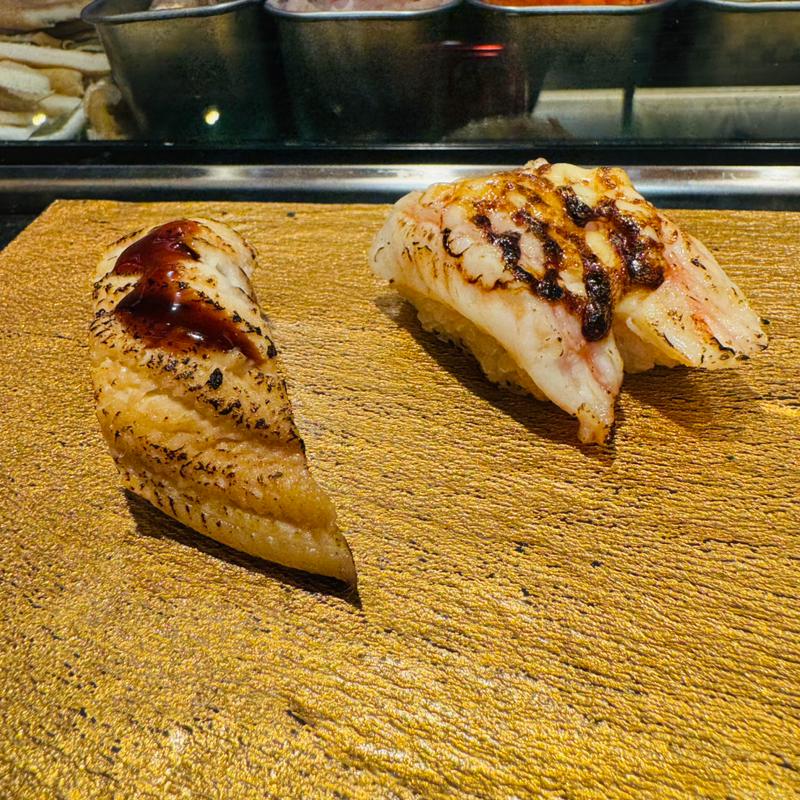 上穴子　炙りエビマヨ(立鮨 すし横 イイトルミネ新宿店 エキナカ)