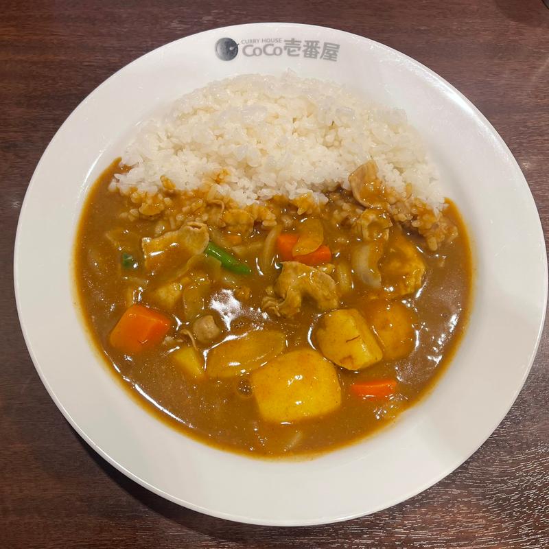 野菜カレー（ハーフ豚しゃぶトッピング）(CoCo壱番屋 JR桜木町駅前店)