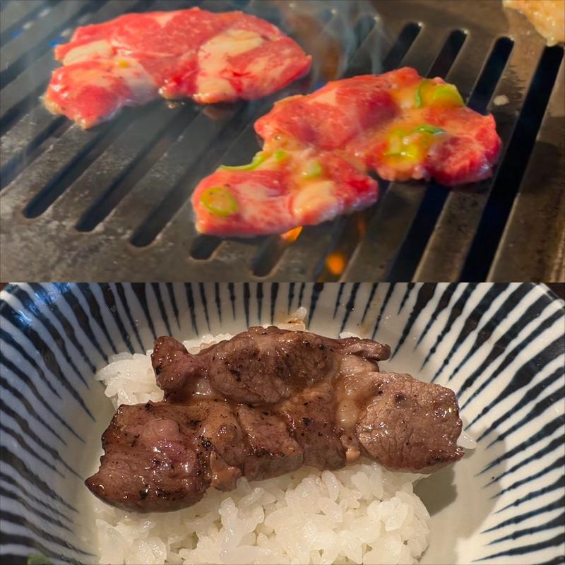 牛タンカルビ定食(焼肉　カルビランド　横浜西口店)