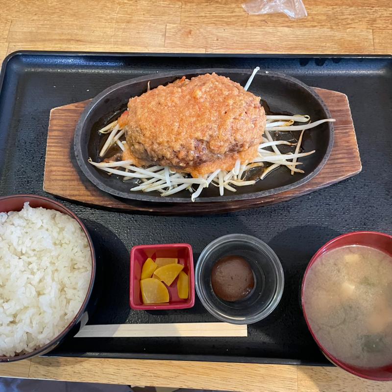 和風ハンバーグ定食　250g(はやさか)