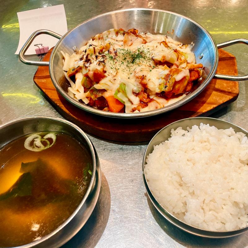 チーズタッカルビ定食(韓国酒場 コッキオ)