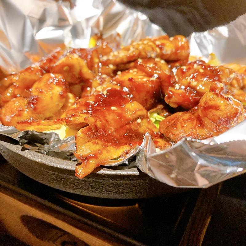 特製辛味噌だれ鉄板焼MIX(鉄板風土 すずらん )