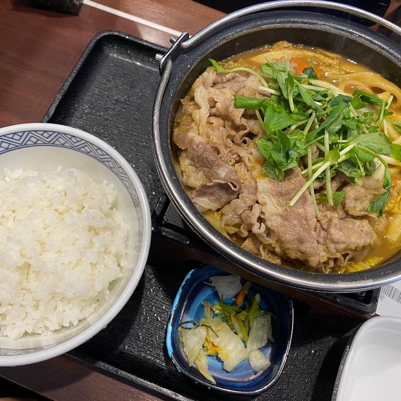 牛カレー鍋膳(吉野家 赤坂三丁目店)