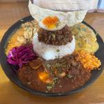 カレー定食 4種がけ