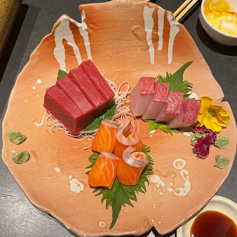 お造り3種盛り合わせ(天串と海鮮の店 はれ天 )