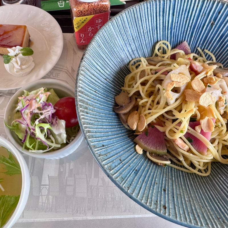 季節野菜のペペロンチーノ(日清都カントリークラブ )