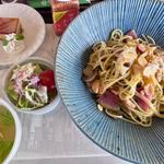 季節野菜のペペロンチーノ