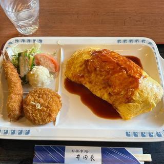 オムライスセット(食事処 井田長)