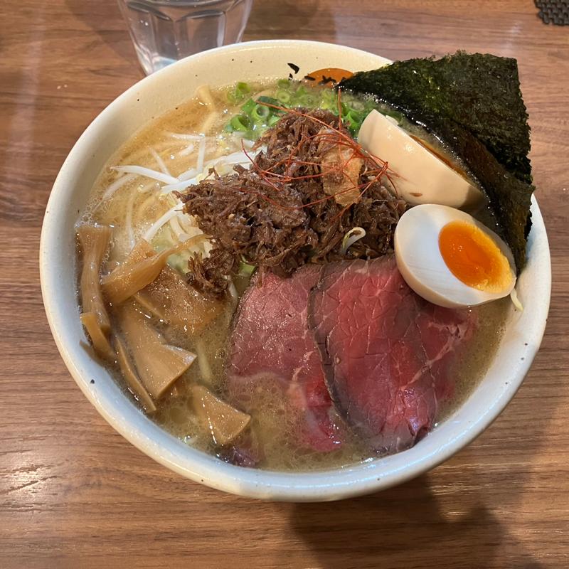 かいじの濃厚牛味噌らーめん (限定)(らーめんかいじ 愛宕橋店)