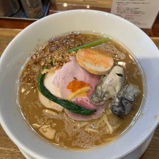 牡蠣の赤味噌そば