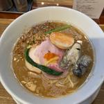 牡蠣の赤味噌そば(麺処しろくろ)