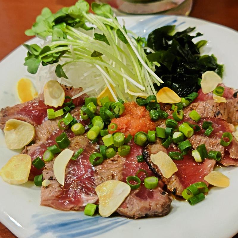 鮪ほほ肉たたき(海鮮居酒家 七福水産 )