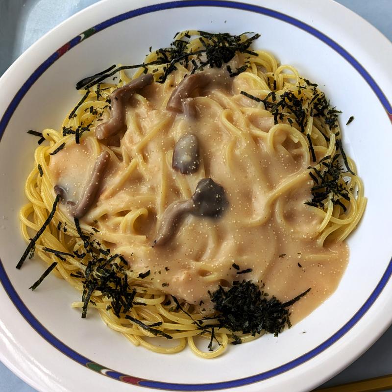 明太子クリームパスタ(東京科学大学つばめ生協すずかけ台食堂)