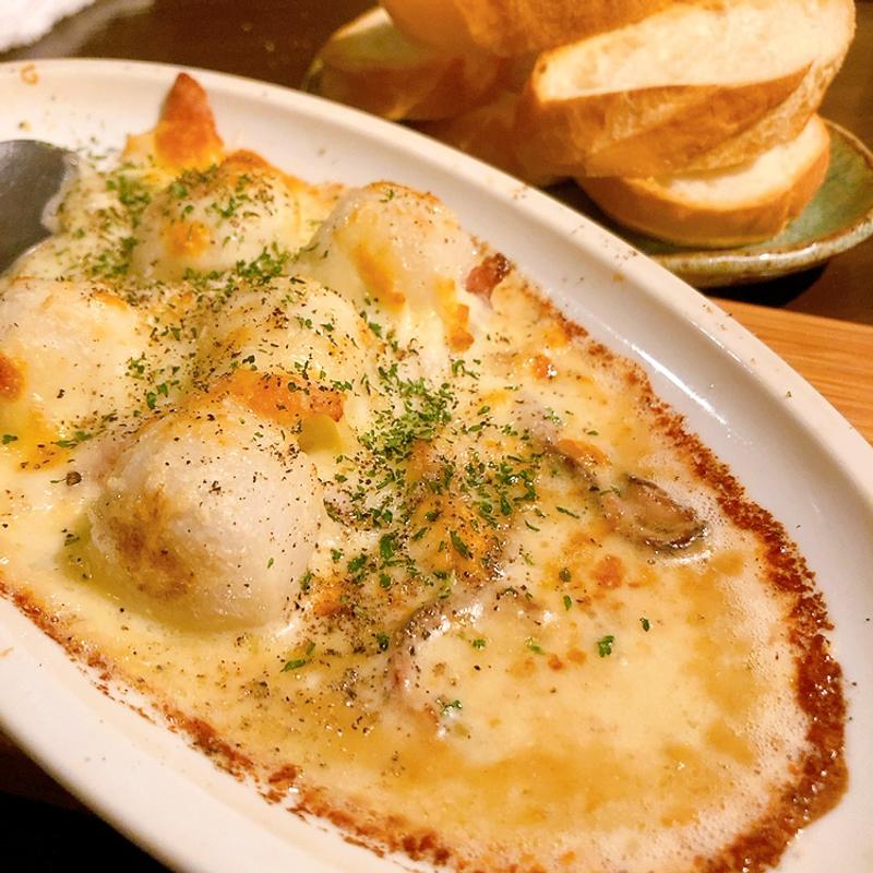 里芋のゴルゴンソース(鉄板料理 みかど)