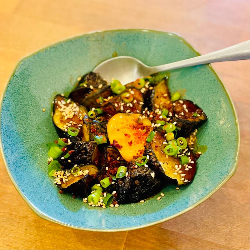 とろとろ濃厚茄子のすき焼き(吉祥寺 八百屋バル)