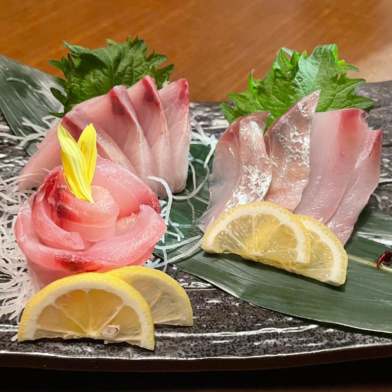 お造里三点盛り合わせ(のどぐろ酒場 浜吉丸)