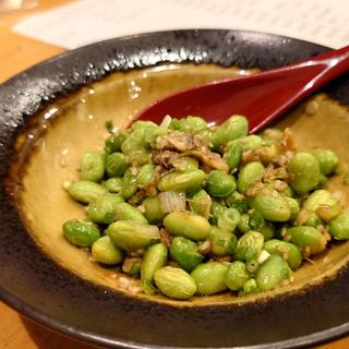 枝豆特製塩ダレ(割烹食堂かいね)