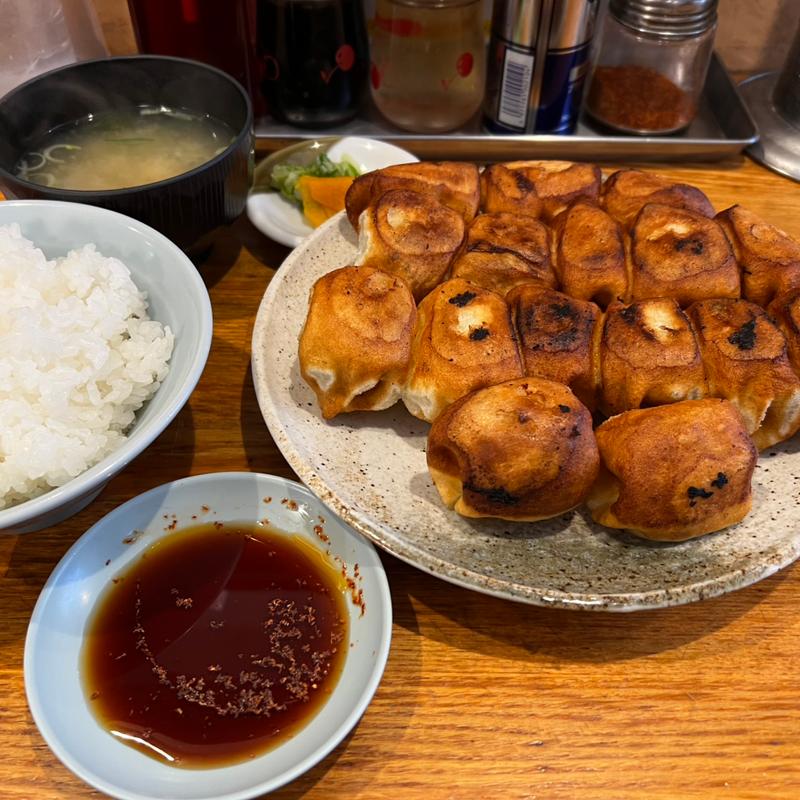 餃子ダブル定食(ファイト餃子)