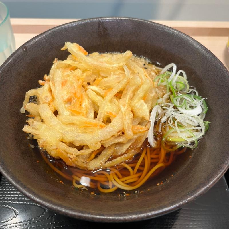 かき揚げそば(ゆで太郎 新宿ワシントンホテル店)