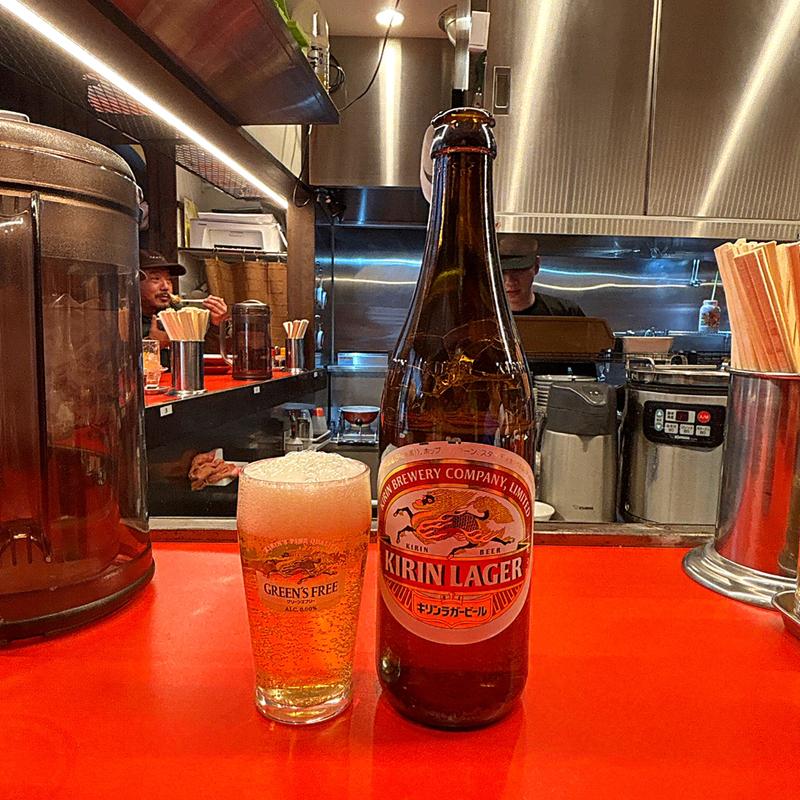 瓶ビール(レバニラ中華 満腹)