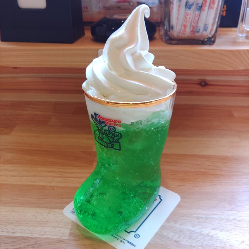 クリームソーダ(コメダ珈琲店 一関中里店)