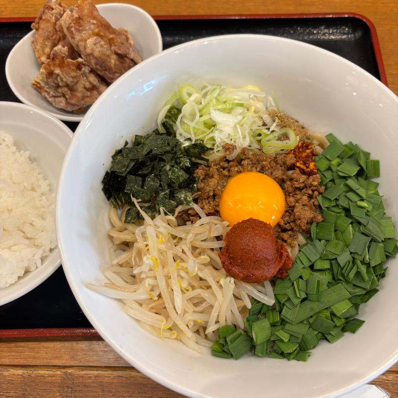 台湾まぜそばA定食(台湾ケンさん 豊田市駅前本店)