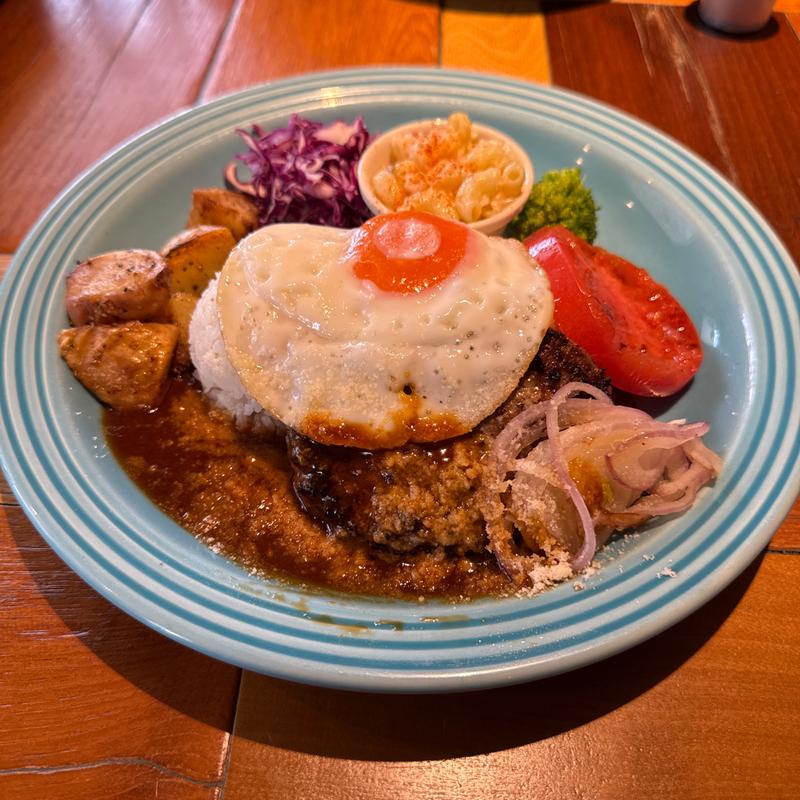 ハンバーグロコモコ(コナズ珈琲 藤井寺店)