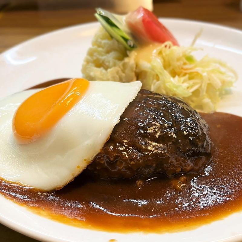 ハンバーグ(洋食の店自由軒)