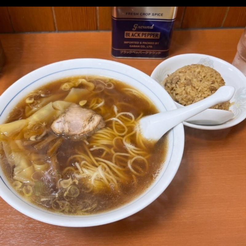 わんたんめん　ミニチャーシュー炊き込みごはん(かいらく )