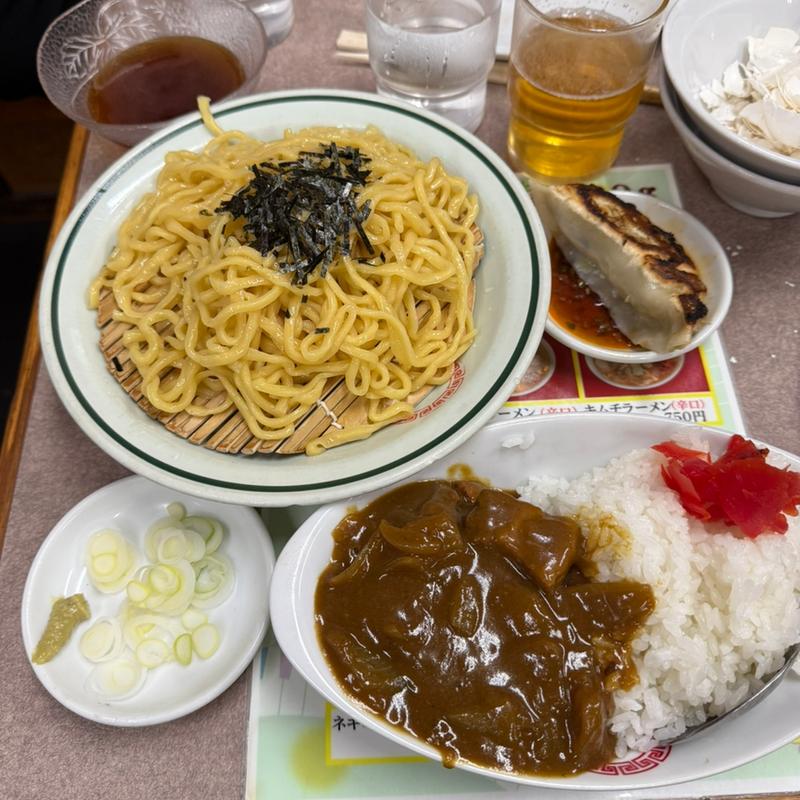 おすすめセット1 半カレーライス　つけ麺(珍來 新田イトーヨーカドー前店)