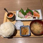 お刺身定食(どんぶり居酒屋 喜水丸 天神店)