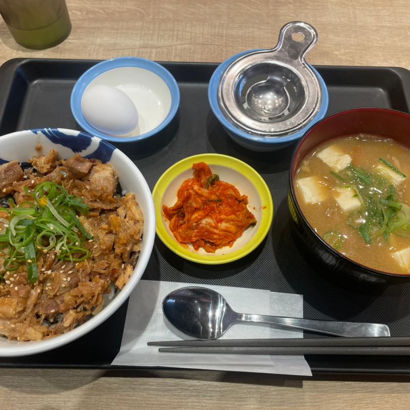 ゴロゴロチャーシュー丼・豚汁変更(松屋 橋本店  )