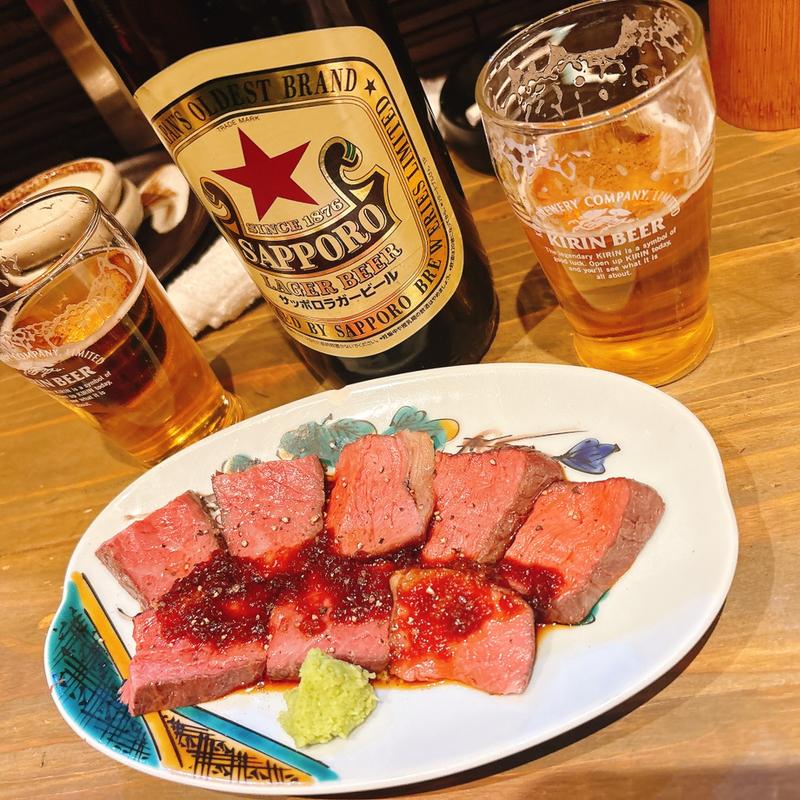 黒毛和牛ローストビーフ(十三酒場一歩)