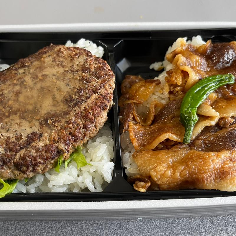 イベリコ豚と山形育ちのハンバーグDOUBLE MEAT BENTO(eashion 東京グランスタ店)