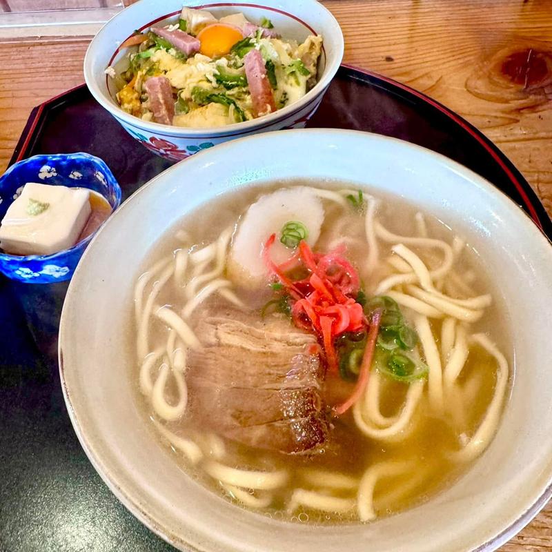 とろ〜りゴーヤ丼セット(沖縄家庭料理の店はは)