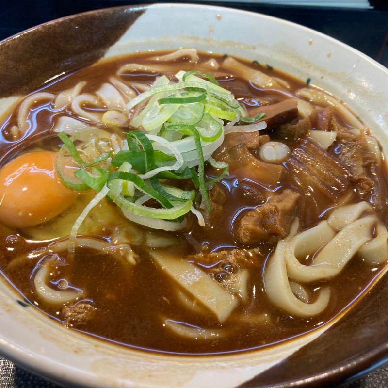 味噌きしめん玉子入り(名代きしめん 住よし JR名古屋駅1・2番ホーム店 （すみよし）)