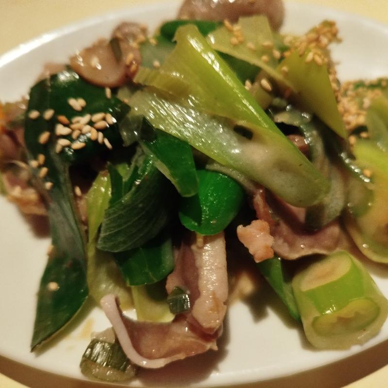 タン塩ネギ炒め(Open Kitchen 104)