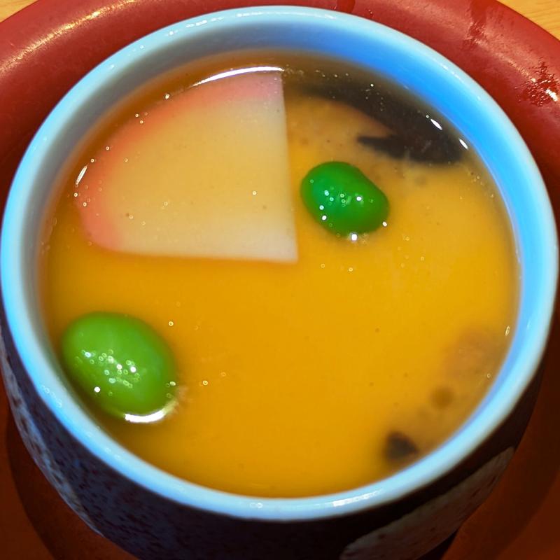 かつお出汁入りあんかけ茶碗蒸し(かっぱ寿司 アトレ川崎店)