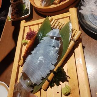 いかの姿造り(居酒屋 まる家 西中洲 （まるや）)