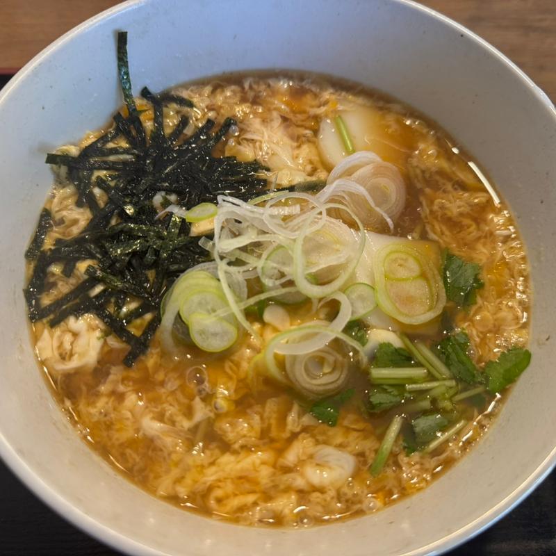 玉子とじそば(更科大黒 )
