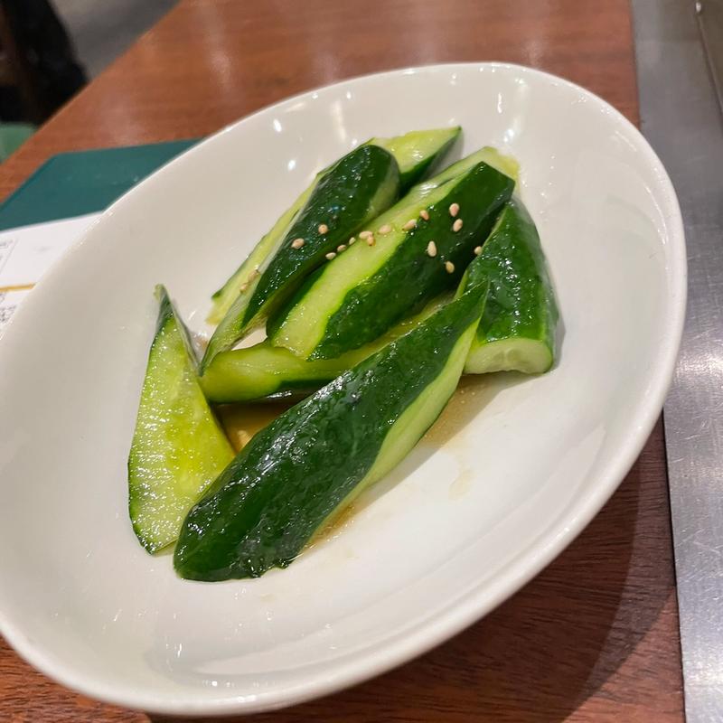 おつまみきゅうり(ねぎ焼 やまもと 梅田エスト店)