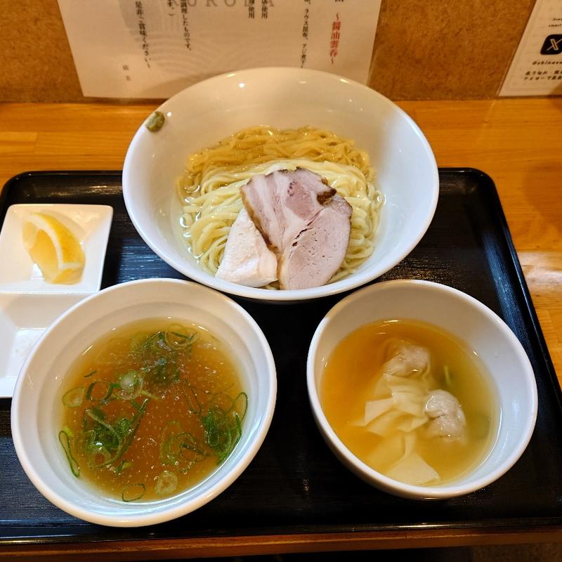 昆布水つけそば(白)(支那そば くろ田)