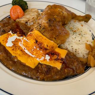チキンレッグカレー　チーズトッピング