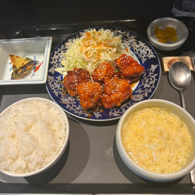 ヤンニョンチキン定食(韓国家庭料理　舎廊房 （サランバン）)
