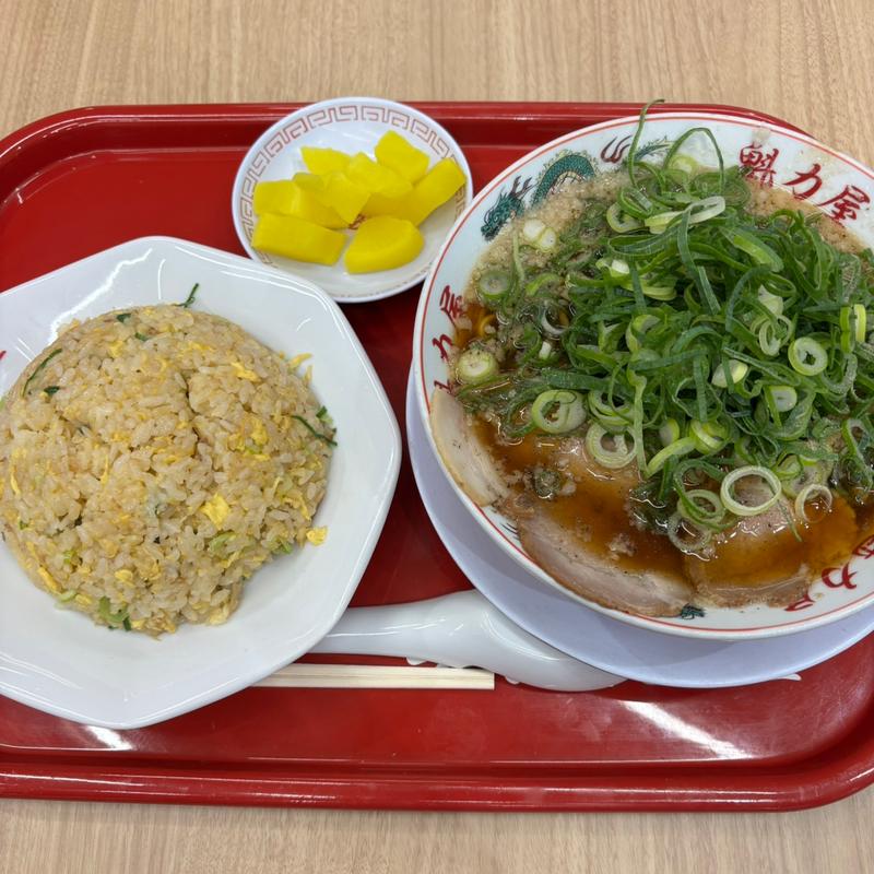 特製醤油ラーメンとやきめし大(ラーメン魁力屋 イオンモール岡崎店)